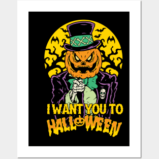 I Want You To Halloween The Voodoo Pumpkin Posters and Art